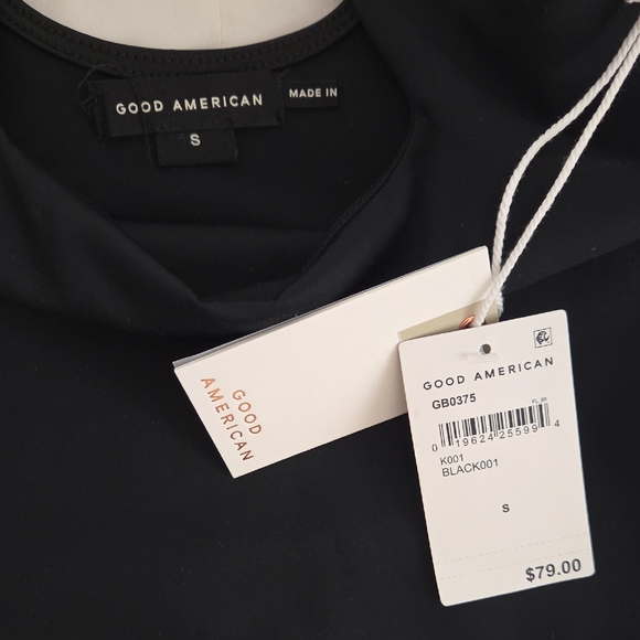 *NWT* Good American Classic Black Bodysuit - Picture 2 of 2